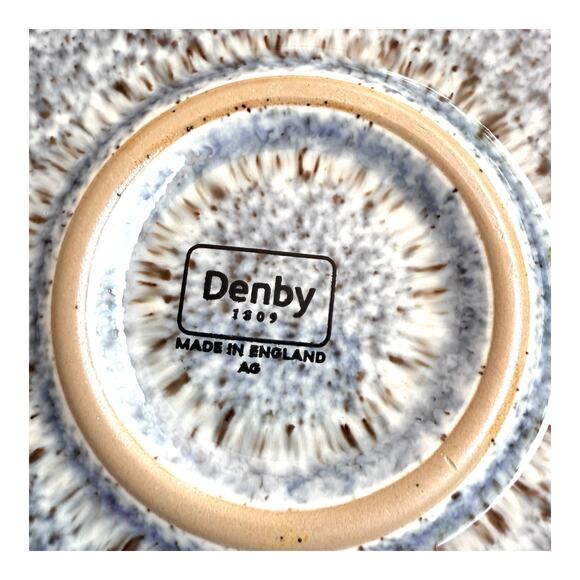 VTG Denby Studio Grey PASTA BOWL 8.5" Gray Speckle Glazed Pottery Dish England - Picture 5 of 6